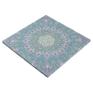 Flower Of Life - Mandala India Style 1 Gallery Wrap