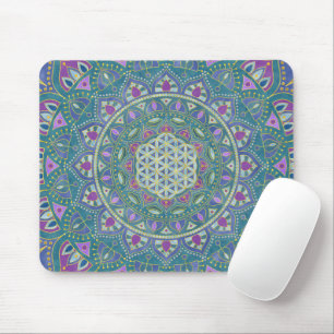 Flower Of Life - Mandala India Style 1 Mouse Pad