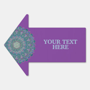 Flower Of Life - Mandala India Style 1 Sign