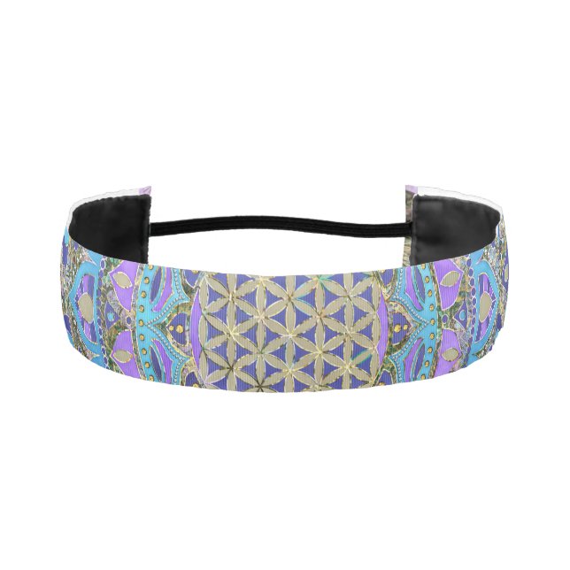 Flower Of Life - Mandala India Style 2 Athletic Headband (Front)