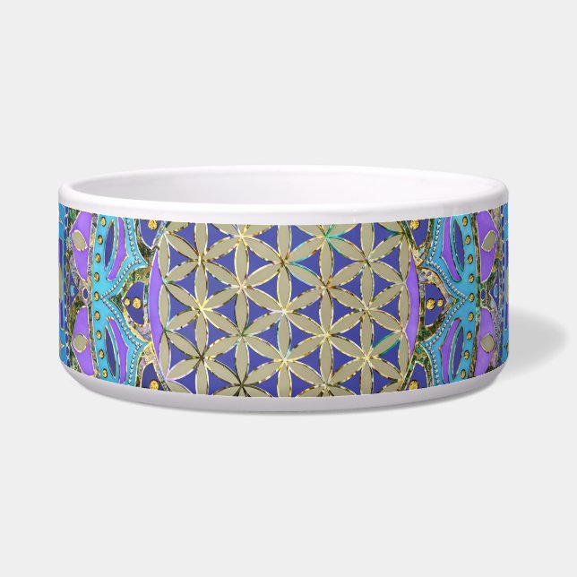 Flower Of Life - Mandala India Style 2 Bowl (Front)
