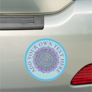 Flower Of Life - Mandala India Style 2 Car Magnet
