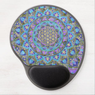 Flower Of Life - Mandala India Style 2 Gel Mouse Pad