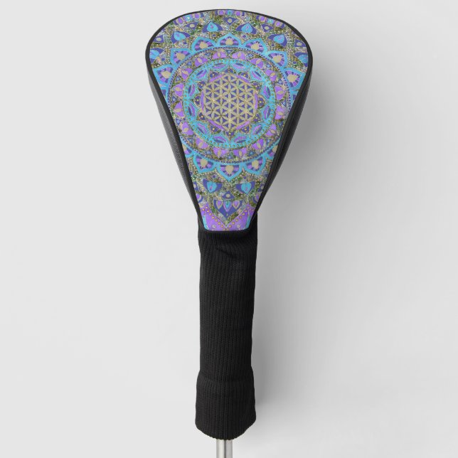 Flower Of Life - Mandala India Style 2 Golf Head Cover (Front)