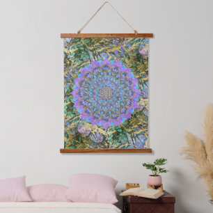 Flower Of Life - Mandala India Style 2 Hanging Tapestry