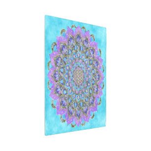 Flower Of Life - Mandala India Style 2 Metal Print