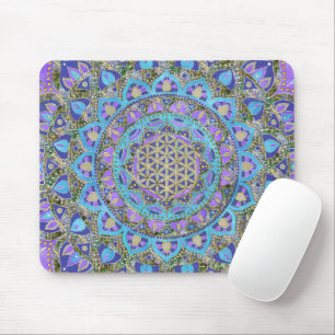 Flower Of Life - Mandala India Style 2 Mouse Pad