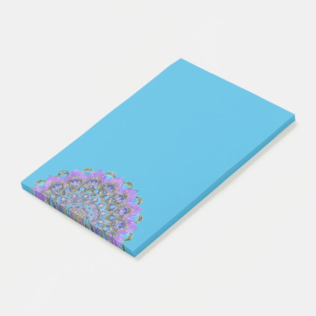 Flower Of Life - Mandala India Style 2 Post-it Notes (Angled)