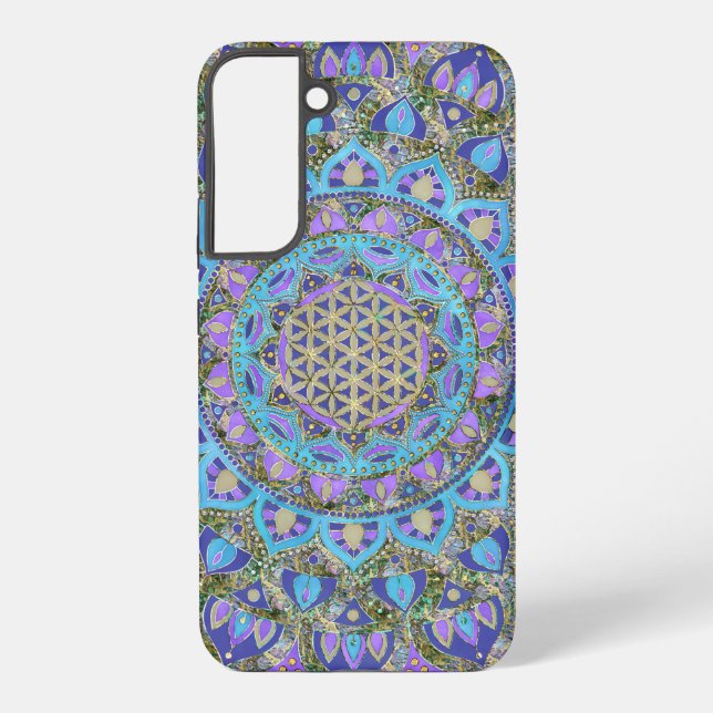 Flower Of Life - Mandala India Style 2 Samsung Galaxy Case (Back)