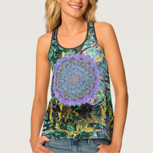 Flower Of Life - Mandala India Style 2 Tank Top