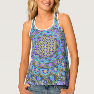 Flower Of Life - Mandala India Style 2 Tank Top