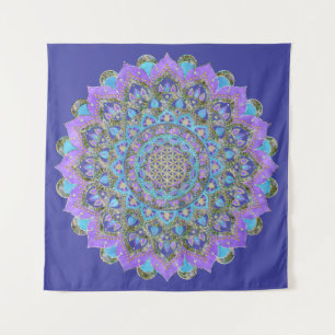Flower Of Life - Mandala India Style 2 Tapestry