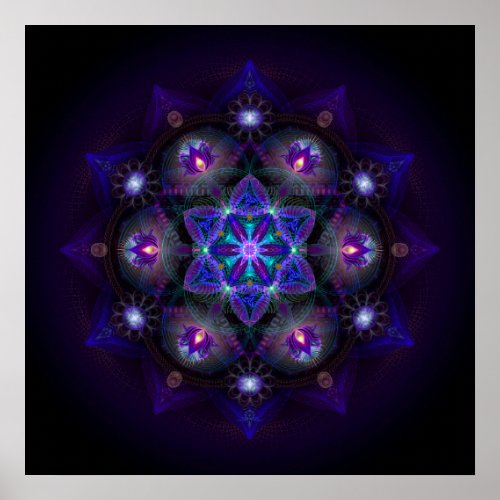 Flower Of Life Mandala Poster