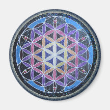 Flower of Life Mandela Magnet