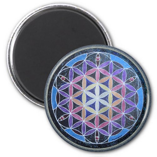 Flower of Life Mandela Magnet