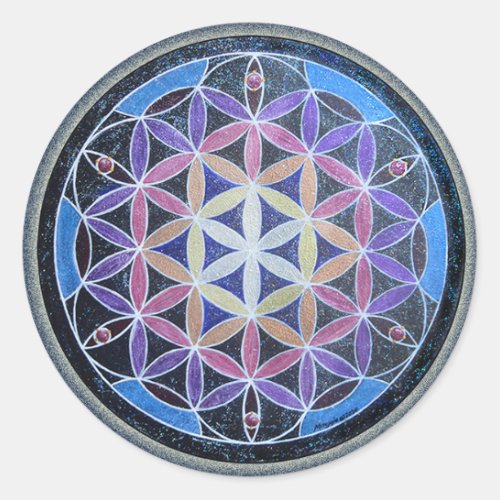 Flower of Life Mandela Sticker