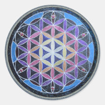 Flower of Life Mandela Sticker