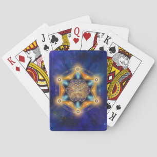 Flower of life Merkaba Star - Sacred Geometry Poker Cards
