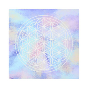 flower of life metal print