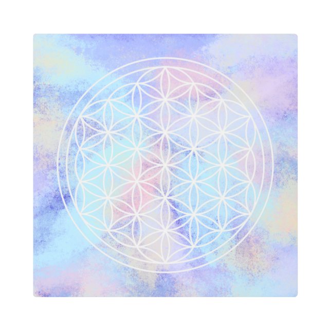 flower of life metal print (Front)