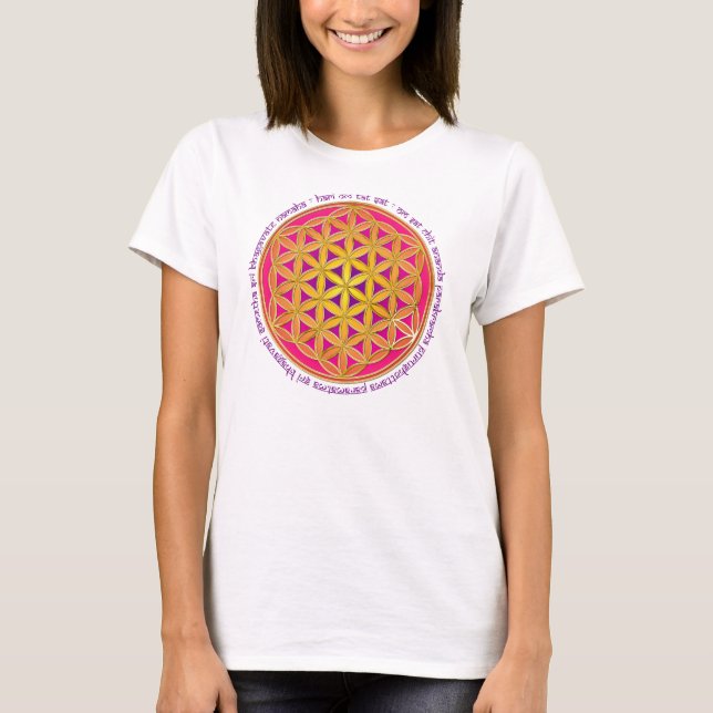 Flower Of Life / Moola Mantra T-Shirt (Front)