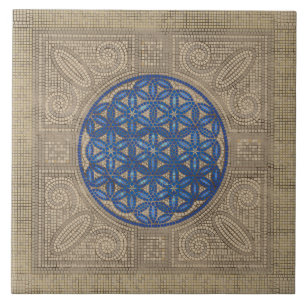 Flower of Life Mosaic Tile Ornament N2