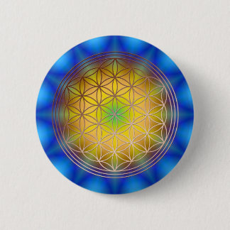 Flower of Life Motive 10 Pinback Button