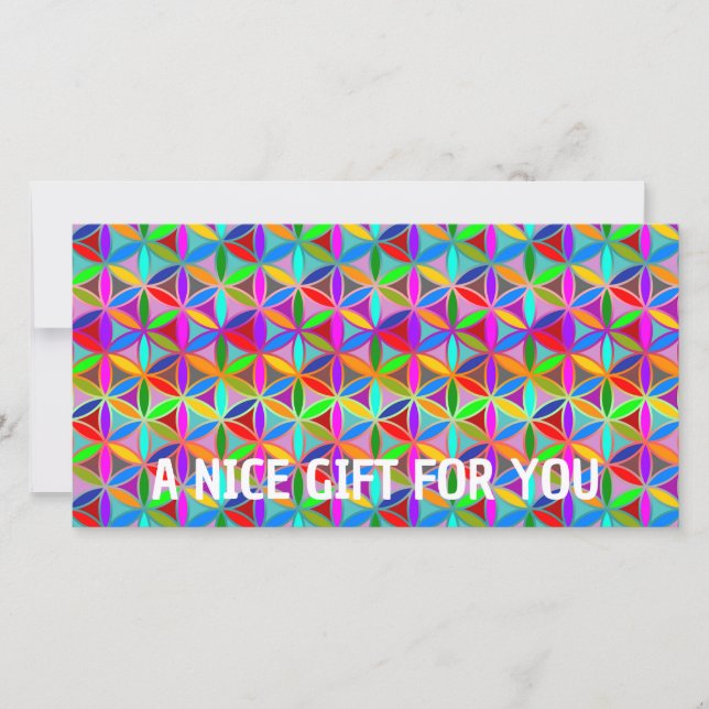 FLOWER OF LIFE - multi colored gradients pattern (Front)