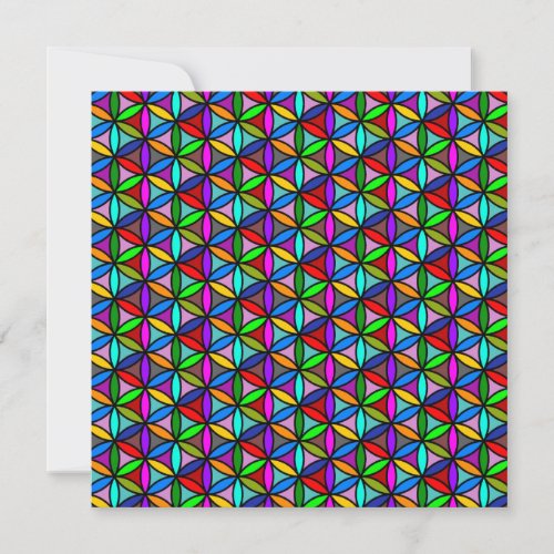 FLOWER OF LIFE _ multi colored gradients pattern 2