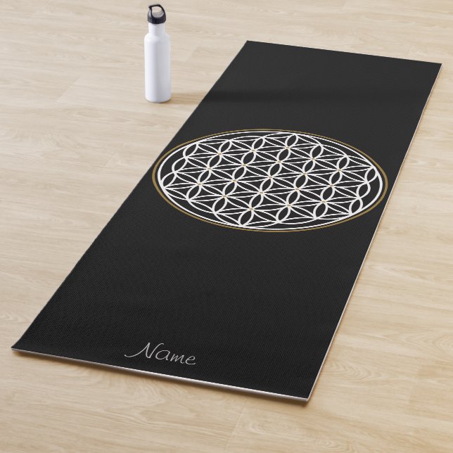 FLOWER OF LIFE MYSTICAL SYMBOL YOGA MAT (In Situ)