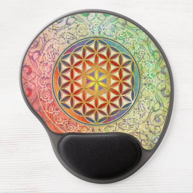 Flower of Life - Ornament I Gel Mouse Pad (Front)