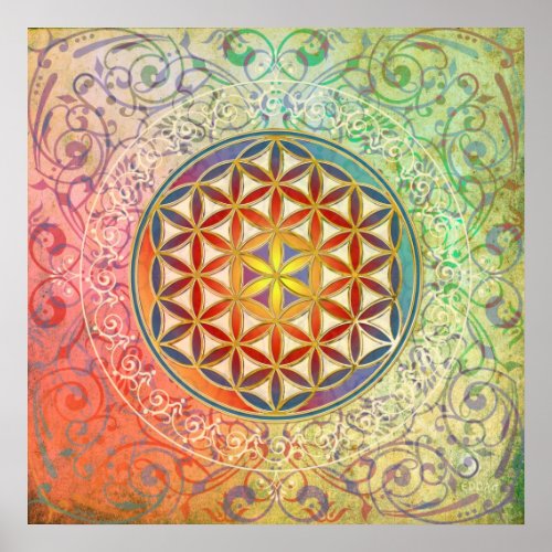 Flower of Life _ Ornament I Poster