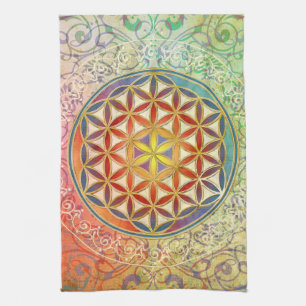Flower of Life - Ornament I Towel