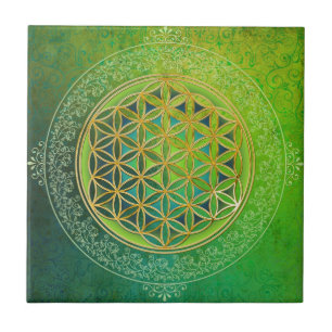 Flower of Life - Ornament II Ceramic Tile