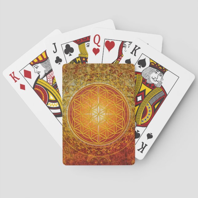 Flower of Life - Ornament III Poker Cards (Back)