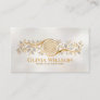 Flower of life - Pearl and Gold Business Card