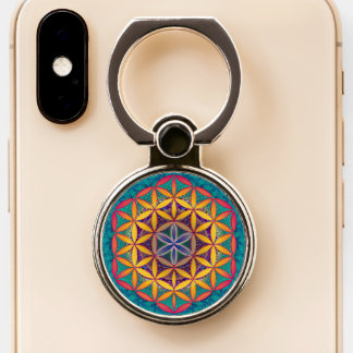 Flower of Life Phone Ring Stand