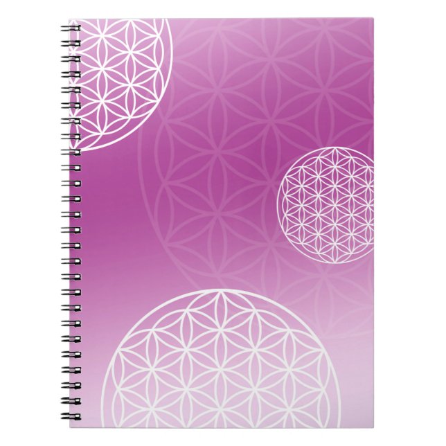 Flower of life Pink Notebook (Front)