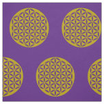 Flower of Life - punched gold + your ideas Fabric