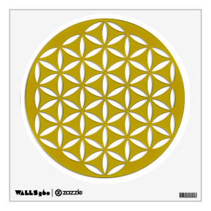 Flower of Life - punched gold + your ideas Wall Decal