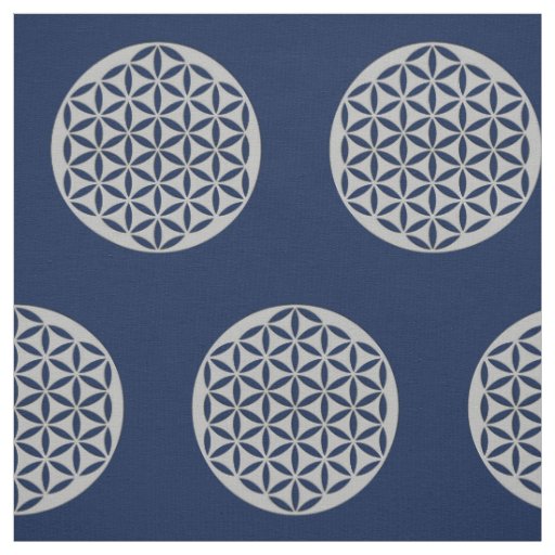 Flower of Life - punched silver + your ideas Fabric