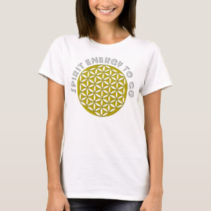 FLOWER OF LIFE - punched - SPIRIT ENERGY TO GO T-Shirt