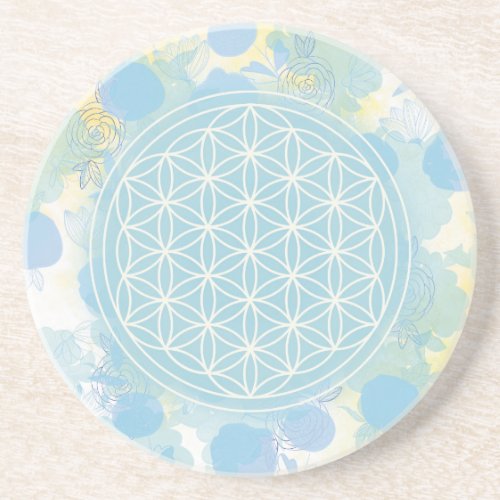  flower of life sacred geometricmandalazen coaster