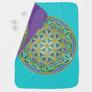FLOWER OF LIFE - Sacred Geometrie Design 1 Baby Blanket