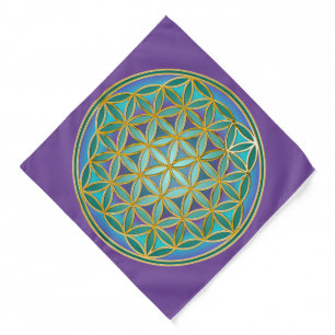 FLOWER OF LIFE - Sacred Geometrie Design 1 Bandana