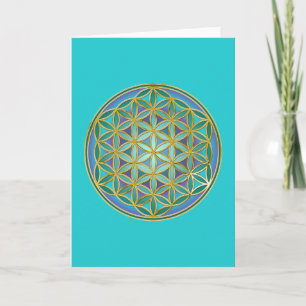 FLOWER OF LIFE - Sacred Geometrie Design 1 Card
