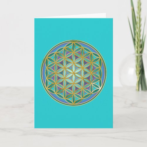 FLOWER OF LIFE _ Sacred Geometrie Design 1 Card