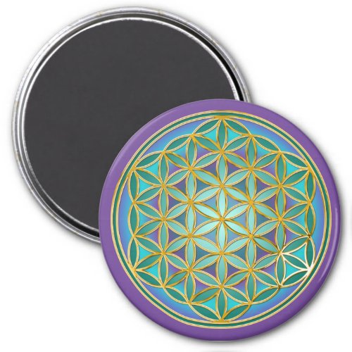 FLOWER OF LIFE _ Sacred Geometrie Design 1 Magnet