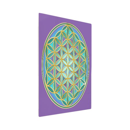 FLOWER OF LIFE _ Sacred Geometrie Design 1 Metal Print