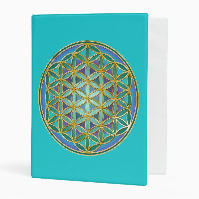 FLOWER OF LIFE - Sacred Geometrie Design 1 Mini Binder (Front/Inside)
